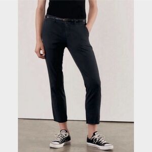NILI LOTAN Jenna Pants Cropped Dark Academia Preppy Minimalist Black Size 0